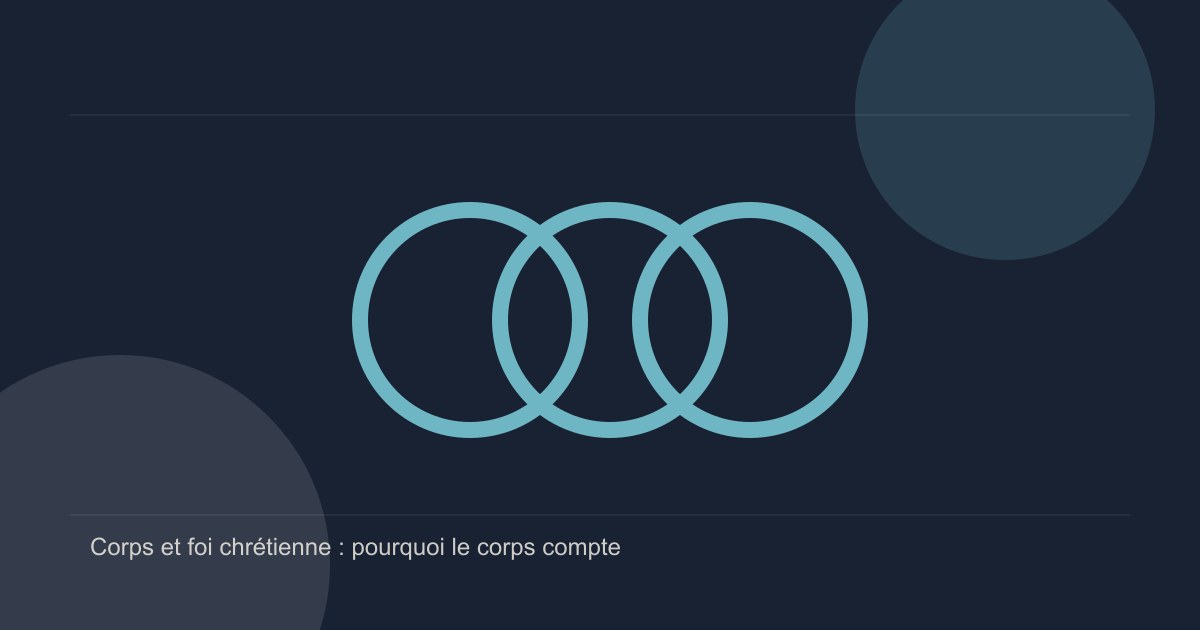 Silhouette humaine en lumière douce — dignité et fragilité du corps dans la foi chrétienne
