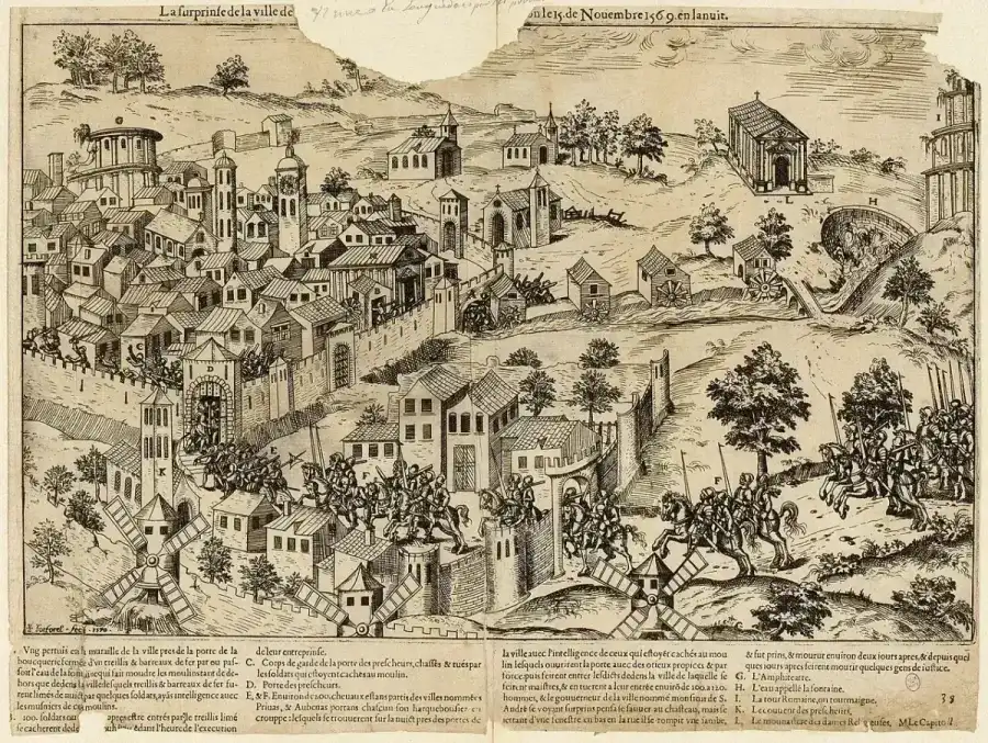 Intérieur de temple réformé sans ornements